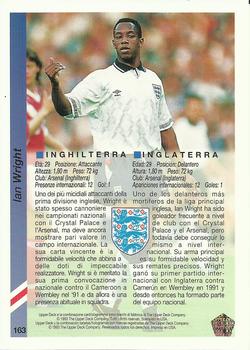 1993 Upper Deck World Cup Preview (Spanish/Italian) #163 Ian Wright Back