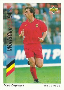 1993 Upper Deck World Cup Preview (Spanish/Italian) #164 Marc Degryse Front