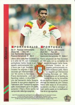 1993 Upper Deck World Cup Preview (Spanish/Italian) #166 Oceano Back