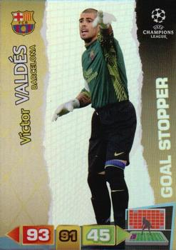 2011-12 Panini Adrenalyn XL UEFA Champions League - Goal Stoppers #NNO Victor Valdes Front