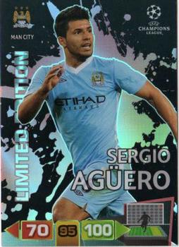 2011-12 Panini Adrenalyn XL UEFA Champions League - Limited Editions #NNO Sergio Aguero Front