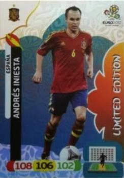 2012 Panini Adrenalyn XL Euro - Limited Editions #NNO Andres Iniesta Front