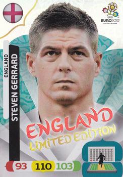 2012 Panini Adrenalyn XL Euro - Limited Editions #NNO Steven Gerrard Front
