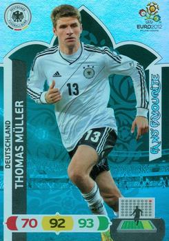 2012 Panini Adrenalyn XL Euro - Fans' Favourites #NNO Thomas Muller Front