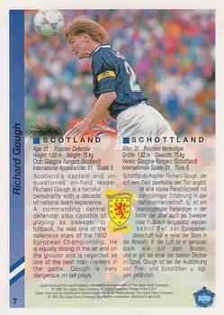 1993 Upper Deck World Cup Preview (English/German) #7 Richard Gough Back