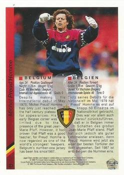 1993 Upper Deck World Cup Preview (English/German) #23 Michel Preud'Homme Back