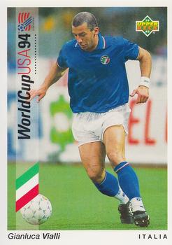 1993 Upper Deck World Cup Preview (English/German) #38 Gianluca Vialli Front