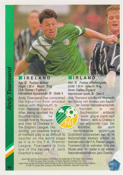 1993 Upper Deck World Cup Preview (English/German) #44 Andy Townsend Back