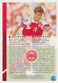 1993 Upper Deck World Cup Preview (English/German) #45 Brian Laudrup Back
