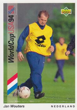 1993 Upper Deck World Cup Preview (English/German) #62 Jan Wouters Front