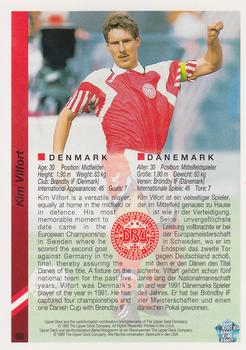 1993 Upper Deck World Cup Preview (English/German) #68 Kim Vilfort Back