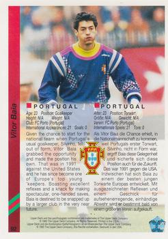 1993 Upper Deck World Cup Preview (English/German) #92 Vitor Baia Back