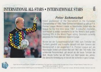 1993 Upper Deck World Cup Preview (English/German) #102 Peter Schmeichel Back