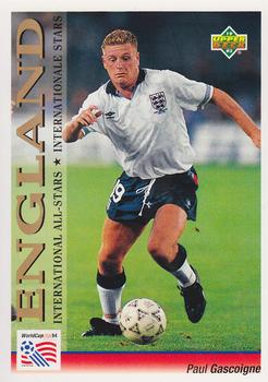 1993 Upper Deck World Cup Preview (English/German) #107 Paul Gascoigne Front