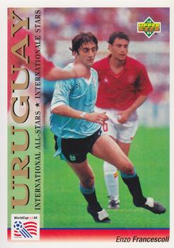 1993 Upper Deck World Cup Preview (English/German) #117 Enzo Francescoli Front