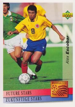1993 Upper Deck World Cup Preview (English/German) #131 Alex Escobar Front