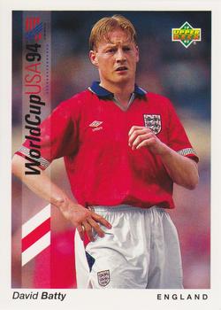 1993 Upper Deck World Cup Preview (English/German) #160 David Batty Front
