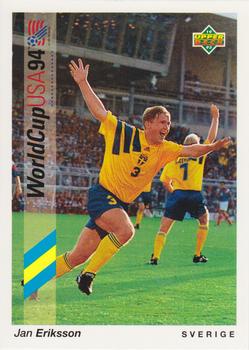 1993 Upper Deck World Cup Preview (English/German) #168 Jan Eriksson Front