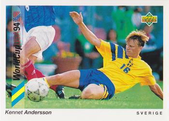 1993 Upper Deck World Cup Preview (English/German) #178 Kennet Andersson Front