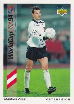 1993 Upper Deck World Cup Preview (English/German) #198 Manfred Zsak Front