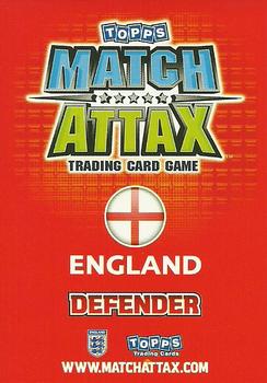 2010 Topps Match Attax England 2010 #NNO Rio Ferdinand Back