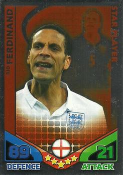 2010 Topps Match Attax England 2010 #NNO Rio Ferdinand Front