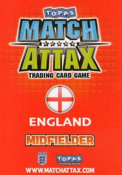 2010 Topps Match Attax England 2010 #NNO James Milner Back