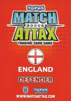 2010 Topps Match Attax England 2010 #NNO Ashley Cole Back