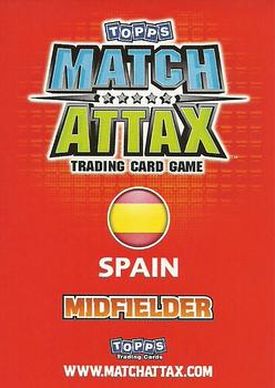 2010 Topps Match Attax England 2010 #NNO Andres Iniesta Back