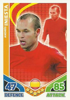 2010 Topps Match Attax England 2010 #NNO Andres Iniesta Front