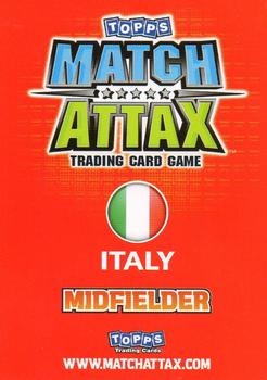 2010 Topps Match Attax England 2010 #NNO Andrea Pirlo Back