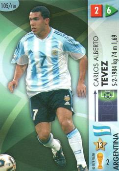 2006 Panini Goaaal! World Cup Germany #105 Carlos Alberto Tevez Front