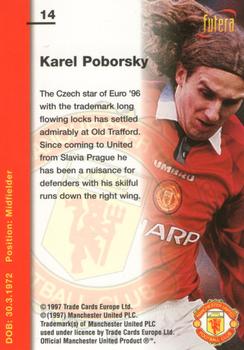 1997 Futera Manchester United #14 Karel Poborsky Back