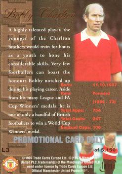 1997 Futera Manchester United - Legends Bronze Promo #L3 Bobby Charlton Back