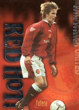 1997 Futera Manchester United - Red Hot Silver Promo #RH3 David Beckham Front