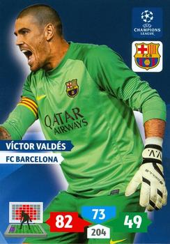 2013-14 Panini Adrenalyn XL UEFA Champions League #64 Victor Valdes Front