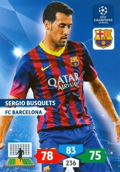 2013-14 Panini Adrenalyn XL UEFA Champions League #67 Sergio Busquets Front