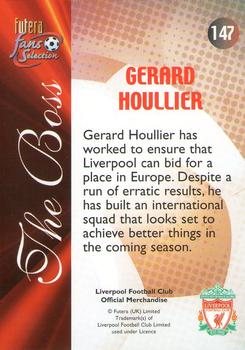 2000 Futera Fans Selection Liverpool #147 Gerard Houllier Back