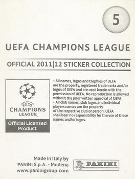 2011-12 Panini UEFA Champions League Stickers #5 FC Bayern Munchen Badge Back