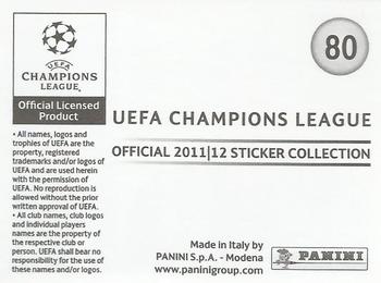 2011-12 Panini UEFA Champions League Stickers #80 Yuto Nagatomo Back