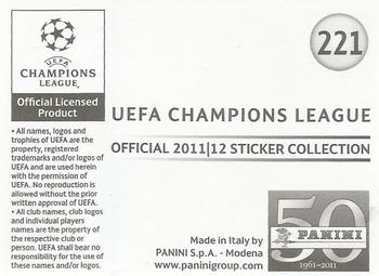 2011-12 Panini UEFA Champions League Stickers #221 Angel di Maria Back