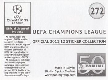 2011-12 Panini UEFA Champions League Stickers #272 Mateo Kovacic Back