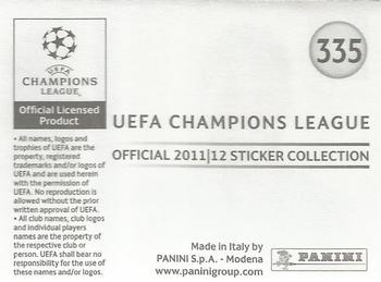 2011-12 Panini UEFA Champions League Stickers #335 Daniel Pudil Back