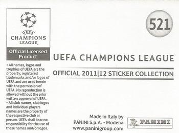 2011-12 Panini UEFA Champions League Stickers #521 Artyom Radkov Back