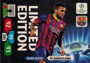 2013-14 Panini Adrenalyn XL UEFA Champions League - Limited Editions #BAR-DA Dani Alves Front