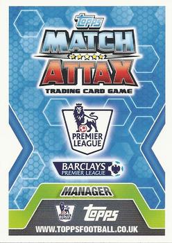 2013-14 Topps Match Attax Premier League #440 Sam Allardyce Back