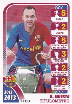 2012-13 Panini FC Barcelona Stickers #173 A. Iniesta Front