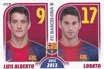 2012-13 Panini FC Barcelona Stickers #191 Luis Alberto / Lobato Front
