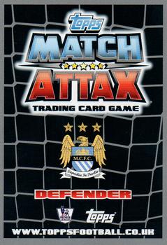 2011-12 Topps Match Attax Premier League Extra #29 Aleksandar Kolarov Back