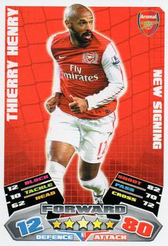 2011-12 Topps Match Attax Premier League Extra #N1 Thierry Henry Front